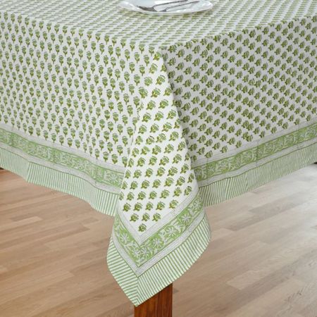 On SALE for 25% off! CPC Tablecloth 100% Cotton Indian Block Print Square Rectangle Table Cover, Thanksgiving/Christmas Decor, Emerald Green

#LTKHoliday #LTKsalealert #LTKhome