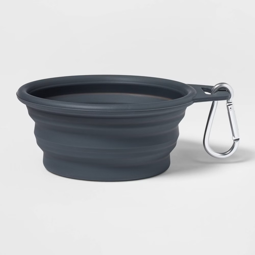Collapsible Dog Bowl - Gray - Boots & Barkley | Target