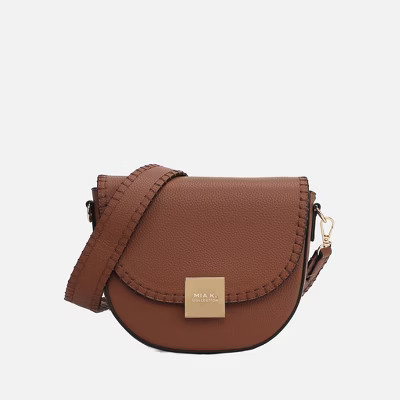 MKF Collection Isa Vegan Leather Women's Crossbody Bag by Mia K- Cognac | Target