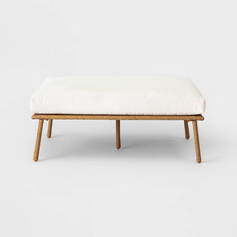 Britanna Oversized Patio Ottoman - Linen - Opalhouse™ | Target