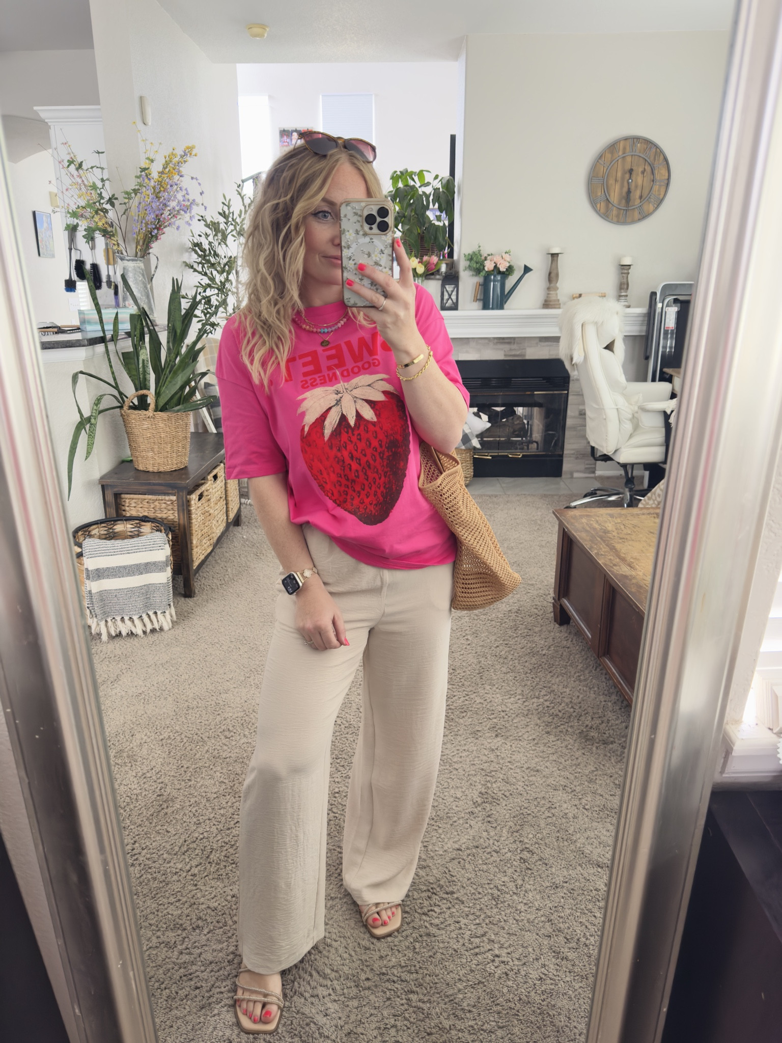 Summer graphic tee with lightweight summer pants, mesh tote bag, and sandals. Grab your normal size with everything! 





Amazon outfits every outfit inspo, outfit ideas, casual outfits amazon, amazon outfits every day, spring outfits 2026, summer outfits

#LTKPetite #LTKSaleAlert #LTKootd