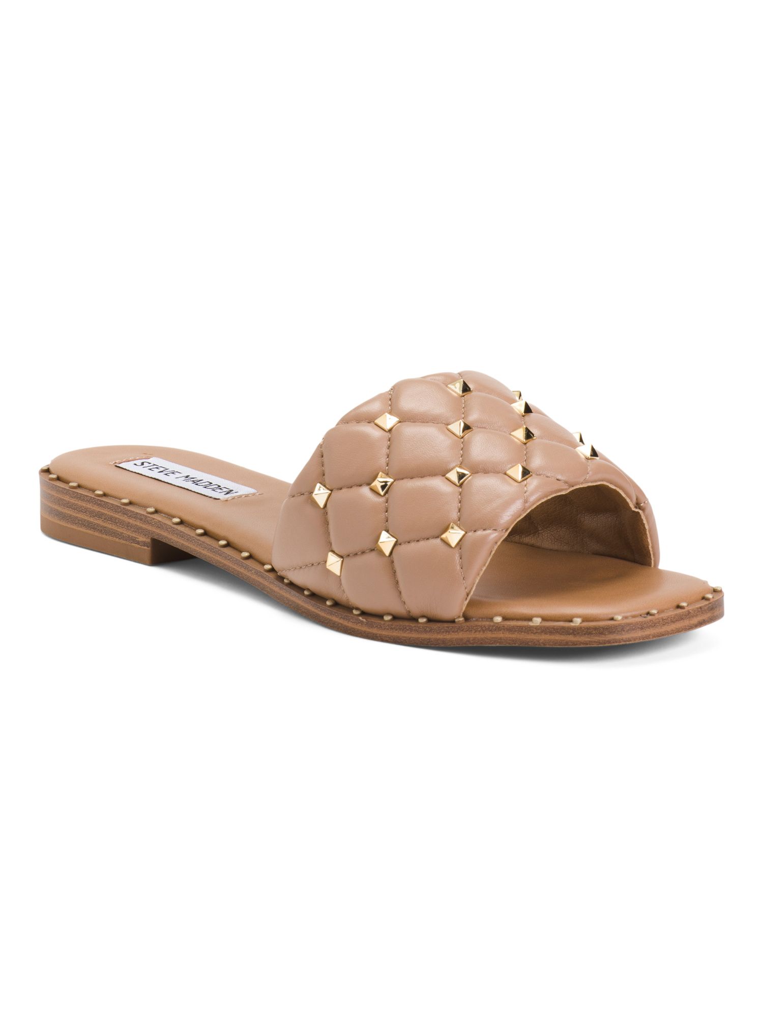 Padded Embellishment Studded Flat Sandals | TJ Maxx