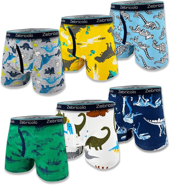 boys underwear, 100% cotton, toddler boxer briefs, Flex waistband, 2-20T(6PCS random pattern) | Amazon (US)