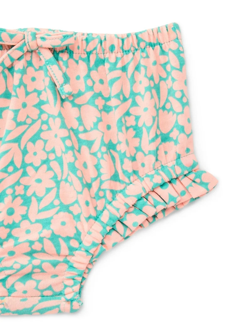 Wonder Nation Baby Girl Bloomer Shorts, Sizes 0-24 Months | Walmart (US)