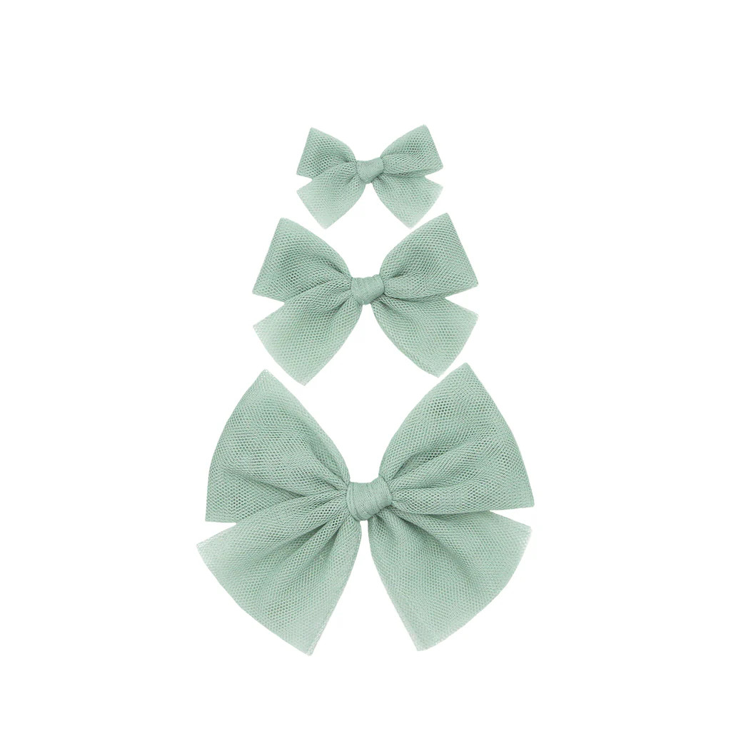 Tulle Bow - Sea Glass Clip | Lou Lou & Company