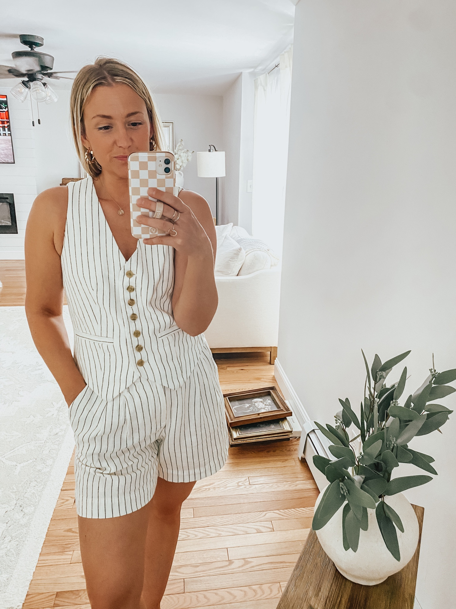 I can’t resist a cute matching set. This linen set is so good I had to buy it in two different colors. Comment SHOP for direct link to your inbox. #fashionfinds #linenset #summerworkwear #targetstyle #shortset #vestset #veststyle 

#LTKSeasonal #LTKOver40 #LTKFindsUnder50