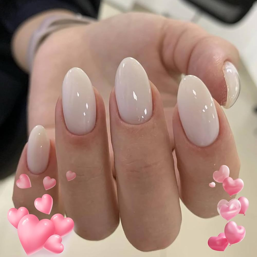 Modelones 30Pcs Press on Nails, Short Almond Fake Nails, Reusable Nail Kit with Nail Glue Adhesiv... | Amazon (US)