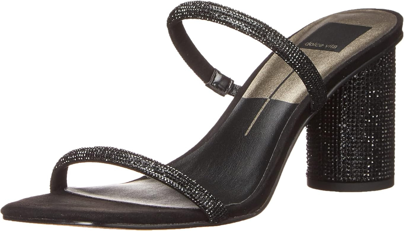 Dolce Vita Women's Noles Rhinestone Chunky Round Heel | Amazon (US)