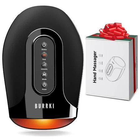 BURRKI Cordless Hand Massager with Heat and Compression Palm Kneading Rollers for Relief Arthritis and Carpal Tunnel, Christmas Birthday Gifts for Mom Dad | Walmart (US)