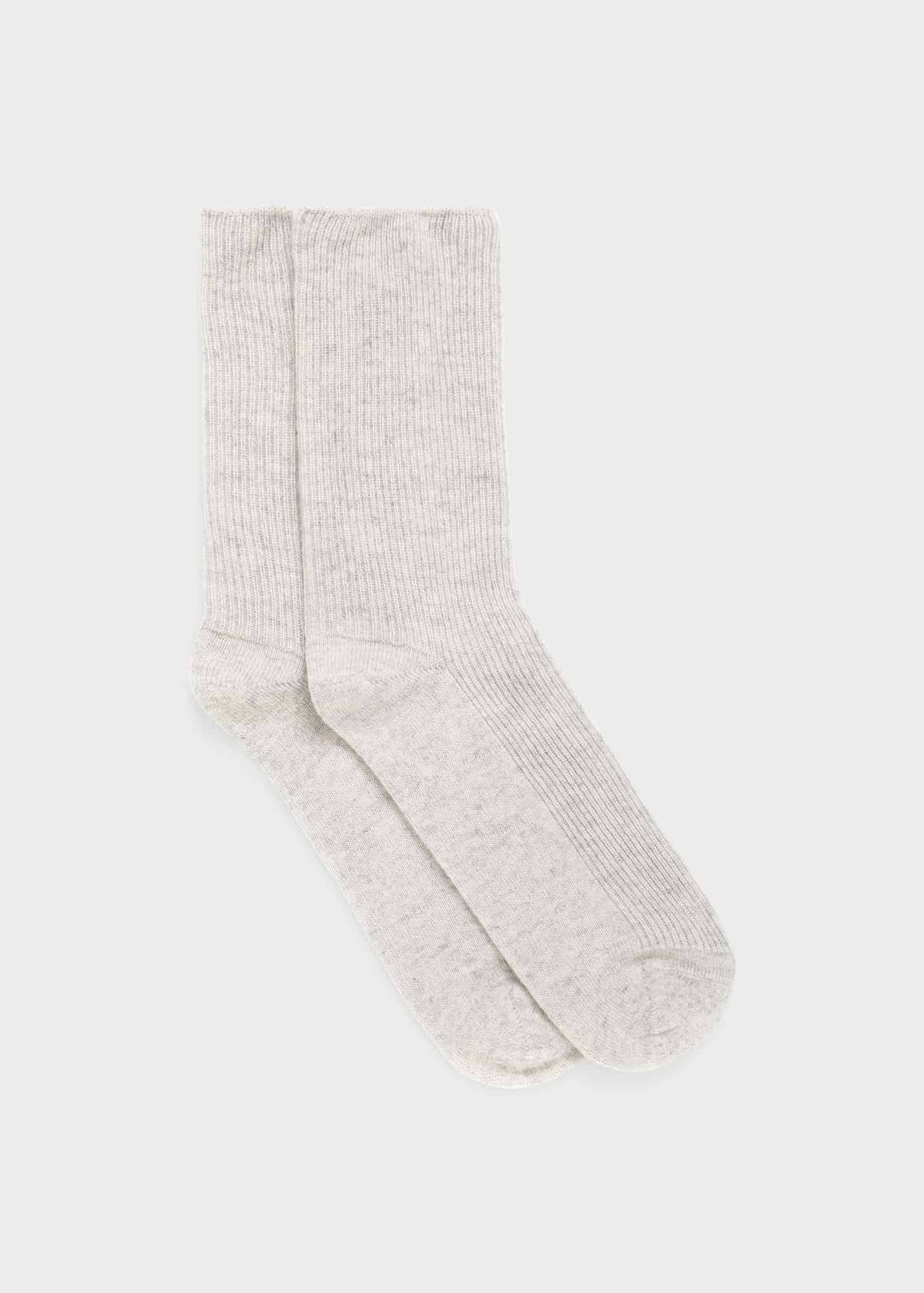 Hobbs Women's Cashmere Socks - Light Grey | Hobbs