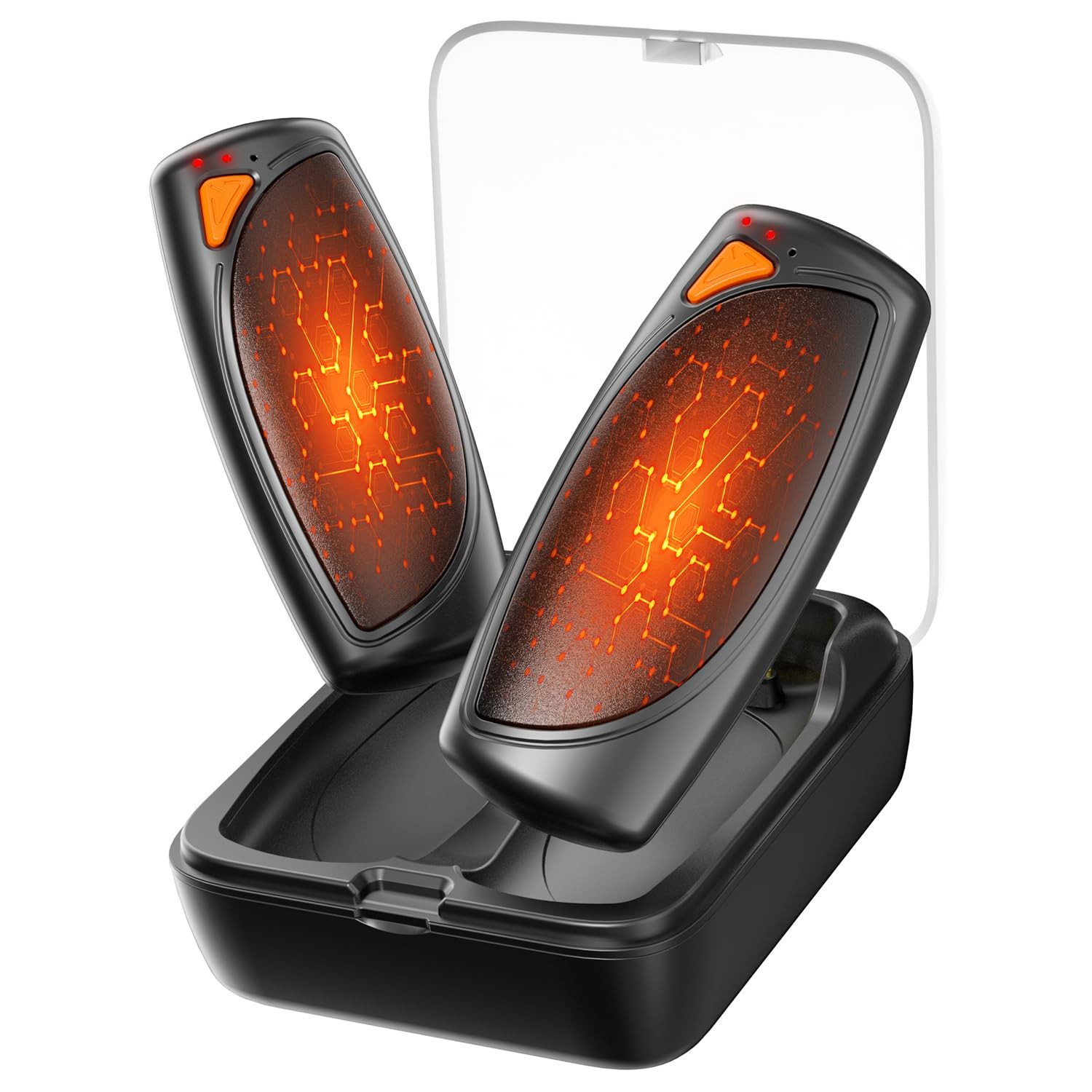 Hand Warmers Rechargeable with Charge Case, 2 Packs 14,000mAh Electric Hand Warmer Battery Powere... | Amazon (US)