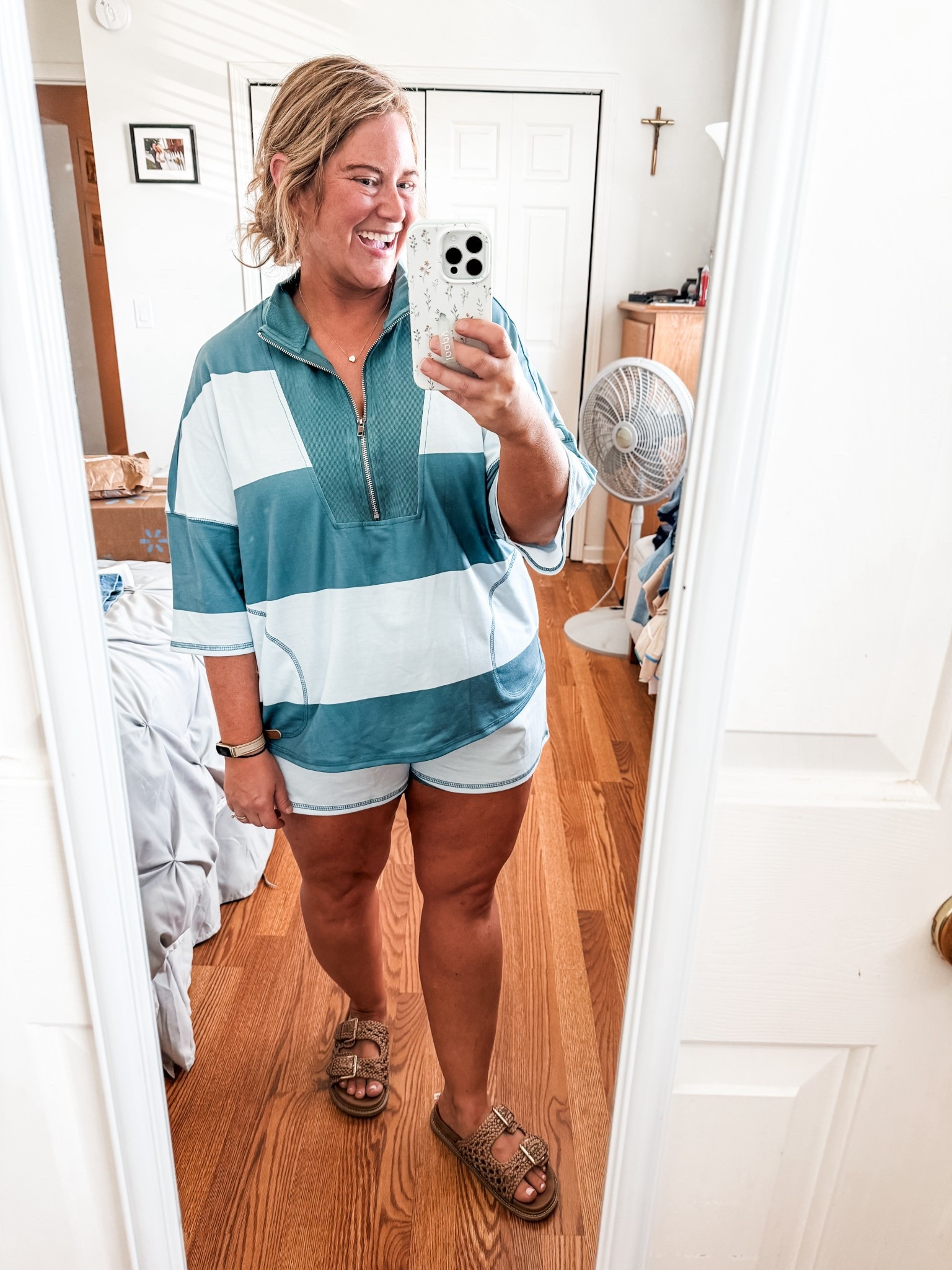 This matching set is as cute as I thought it would be! Wearing an XL

#LTKMidsize #LTKSeasonal #LTKFindsUnder50