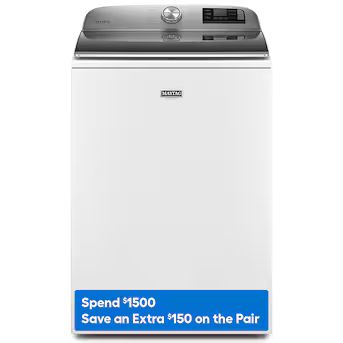 Maytag Smart Capable 5.3-cu ft High Efficiency Impeller Smart Top-Load Washer (White) ENERGY STAR | Lowe's