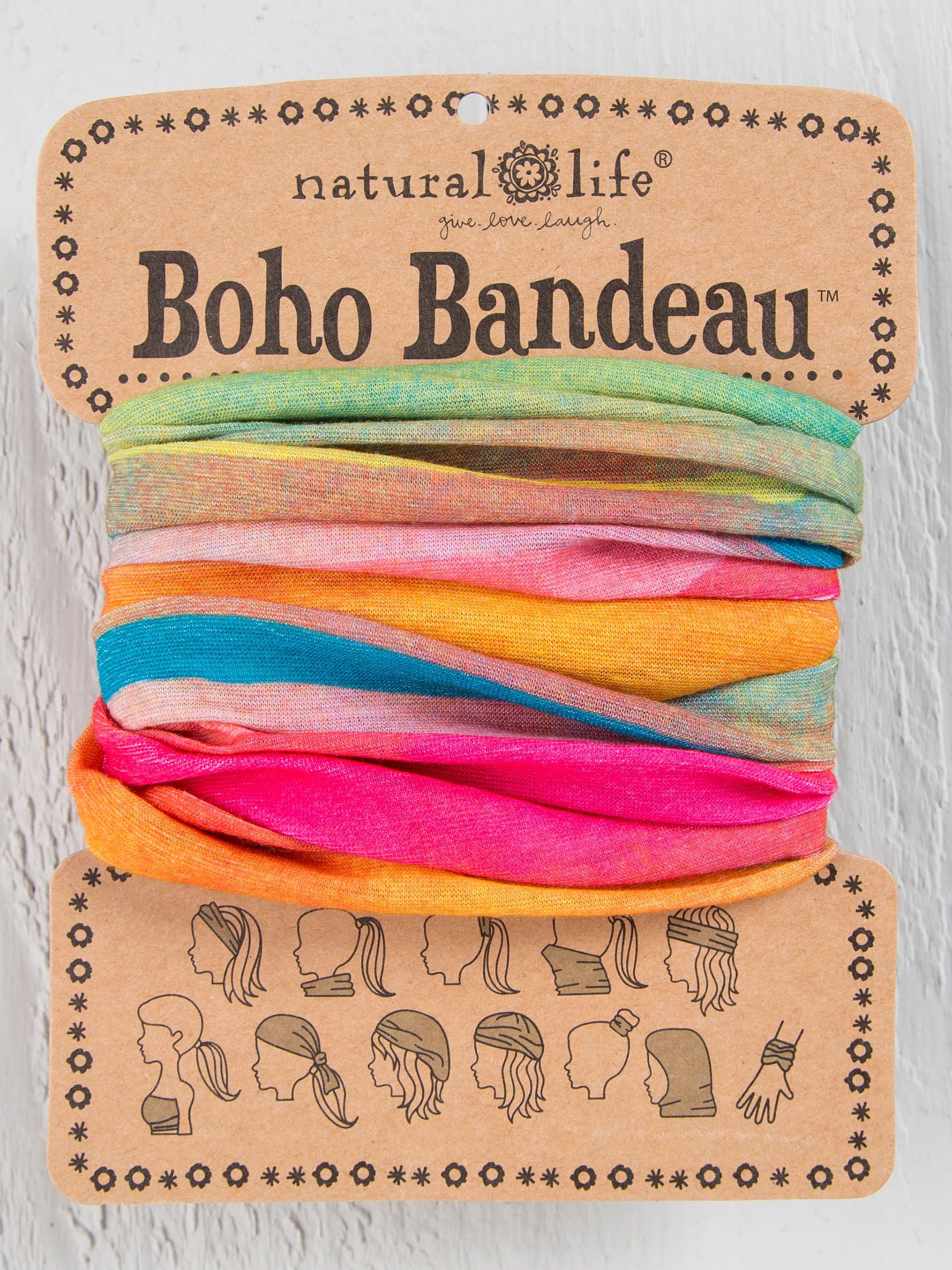 Full Boho Bandeau® Headband - Wildflower Border | Natural Life