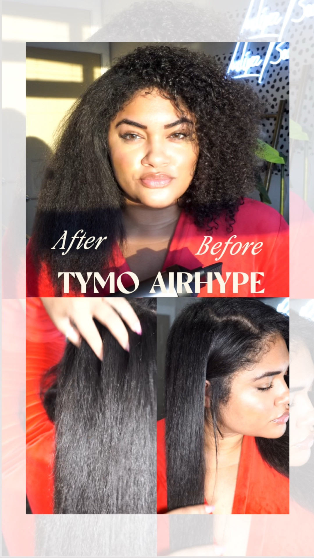😮‍💨 20 minutes to go from curly to fully detangled & blown out?! ONLY with the @tymo_fashiontech AirHype is seriously the shortcut to sleek, frizz-free hair. It dries with air speed instead of harsh heat, powered by 200 million negative ions to keep my hair smooth, shiny, and healthy.

With 4 heat settings (80°F, 140°F, 180°F, 210°F) and 3 air speeds, I get total control — plus, the Smart Temp sensor protects against heat damage every time.

I used the comb attachment for this sleek blowout, but it also comes with:
💨 A diffuser for curls & volume
🎯 A styling nozzle for a smooth, polished finish

It’s lightweight, quiet, and super powerful — my full blowout took just 20 minutes start to finish!

Available now from @tymo_fashiontech  💫

#ad #tymobeauty #tymo #tymoairhype #hairtools #haircare #naturalhair #blowout #hairroutine #healthyhair #hairtiktok #stylingtools #frizzfree #sleekhair #ad #curlyhair 

#LTKBeauty #LTKGiftGuide #LTKHoliday