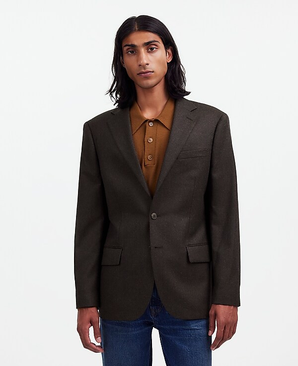 The Roebling Two-Button Blazer in Italian Fabric | Madewell | Madewell