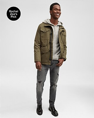 Skinny Ripped Black 4-way Hyper Stretch Jeans | Express