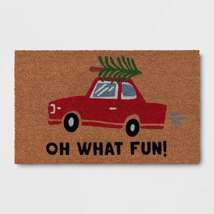 1'6"x2'6" 'Oh What Fun' Christmas Doormat - Target Christmas Decor | Target