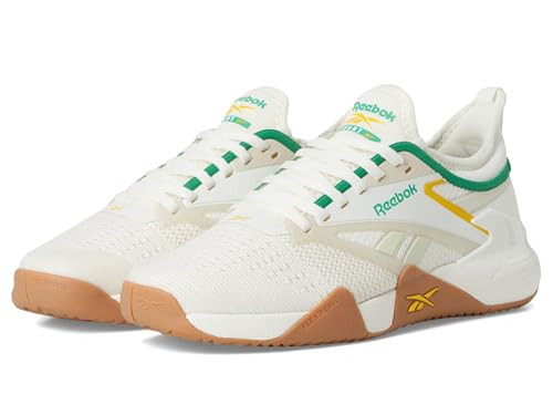 Reebok Women's Nano Court Womens Tennis Shoes, Pickleball Shoes for Women, Chalk/Alabaster/Upgrade Green, Women's Size 12 | Amazon (US)