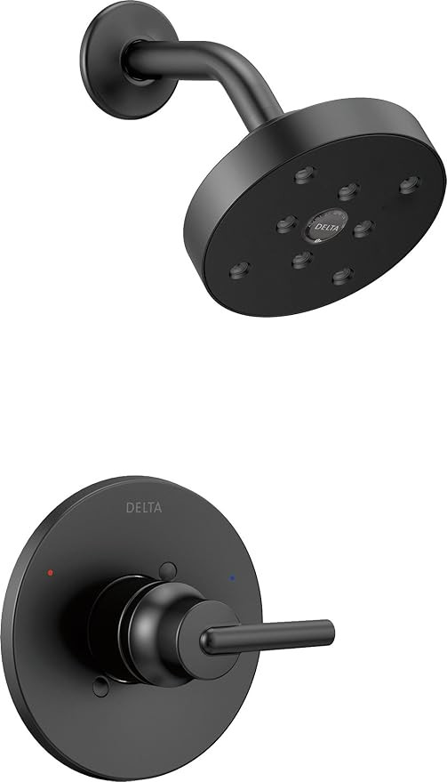 Delta Faucet Trinsic 14 Series Single-Function Shower Trim Kit with Single-Spray H2Okinetic Showe... | Amazon (US)