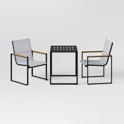 Henning 3pc Patio Bistro Set - Off-White - Project 62™ | Target