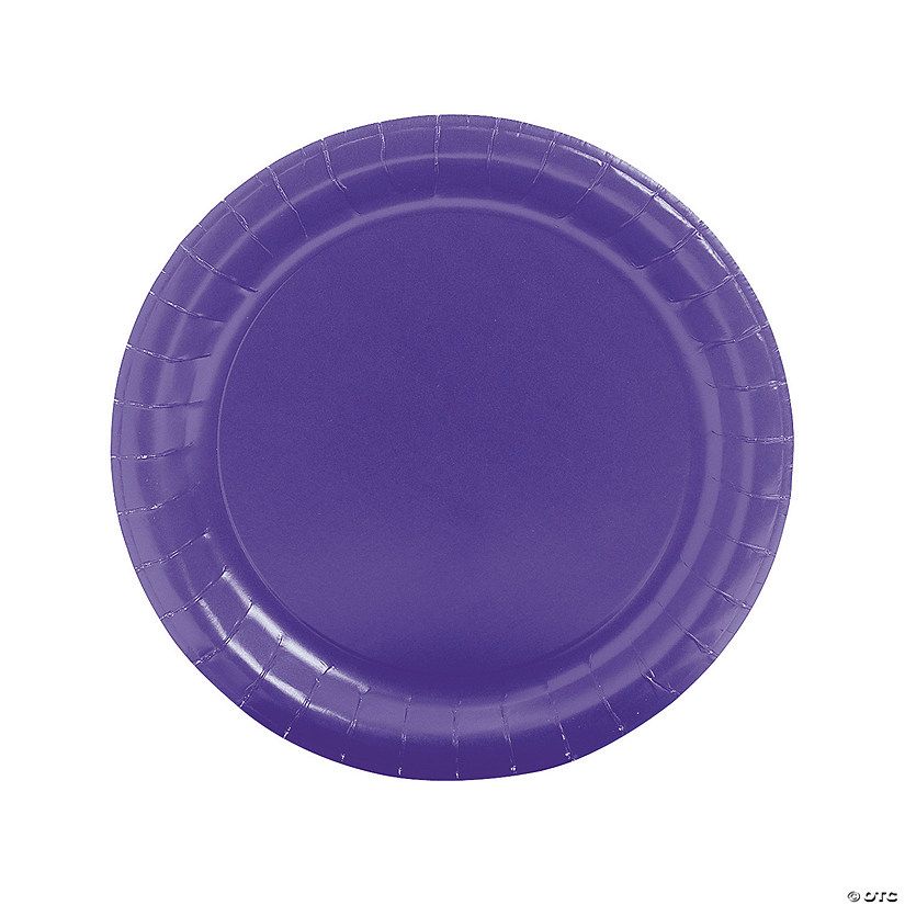 Single Color Paper Dinner Plates - 24 Ct. | Oriental Trading Company