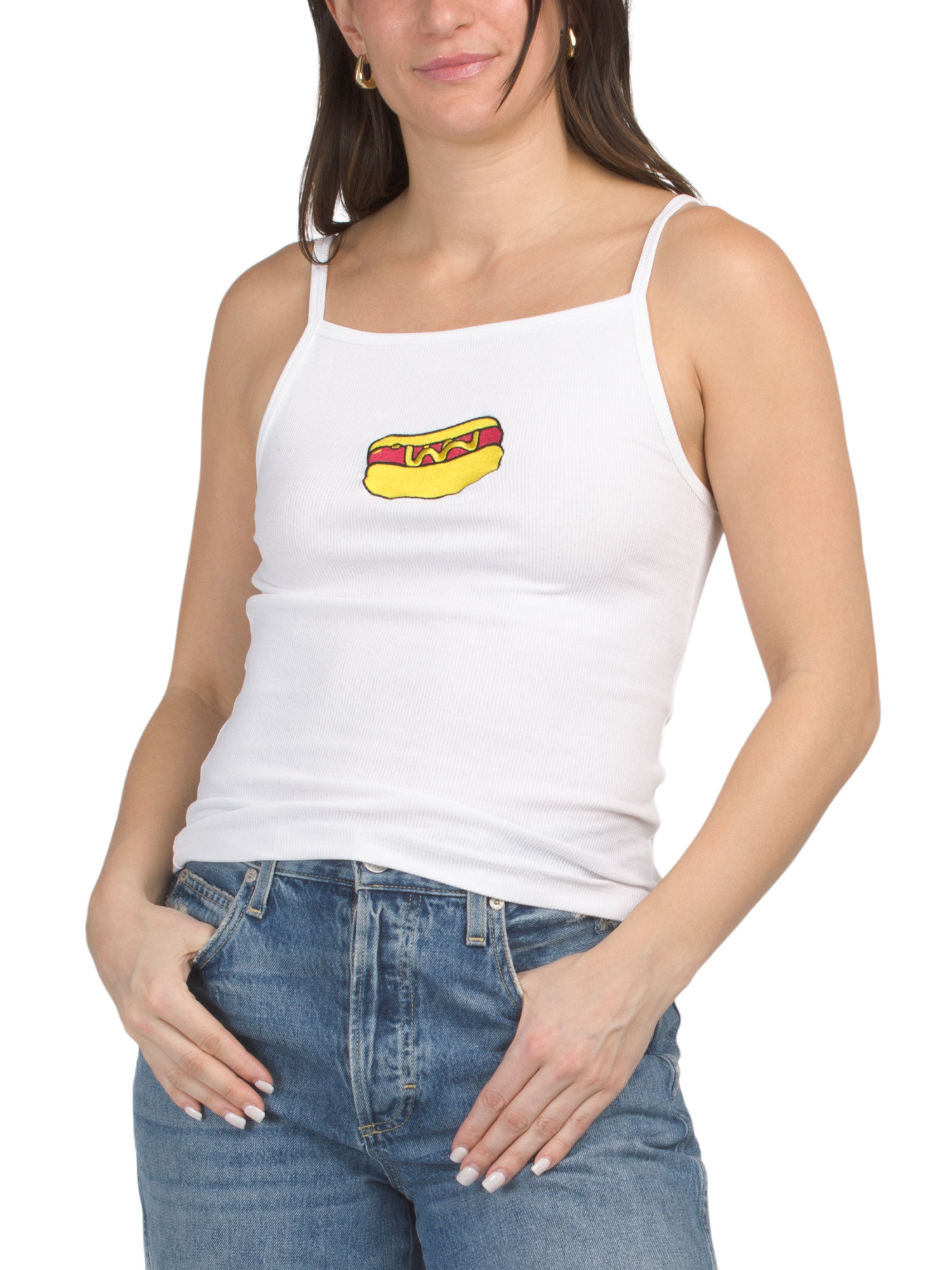 Hot Dog Embroidered Tank | Marshalls