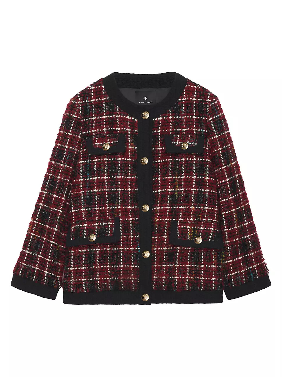 Lydia Wool-Blend Plaid Jacket | Saks Fifth Avenue