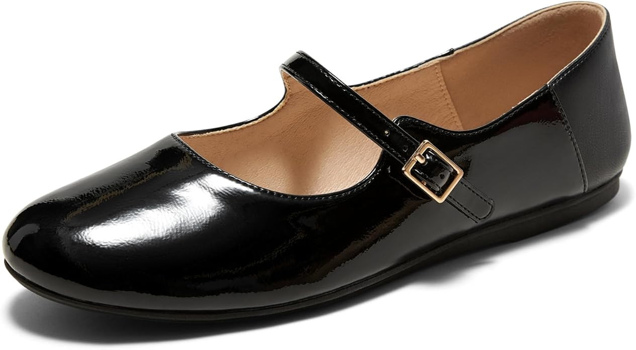 Arromic Mary Jane Shoes Women Ballet Flats Comfortable Casual Dressy Shoes with Collapsible Heel ... | Amazon (US)
