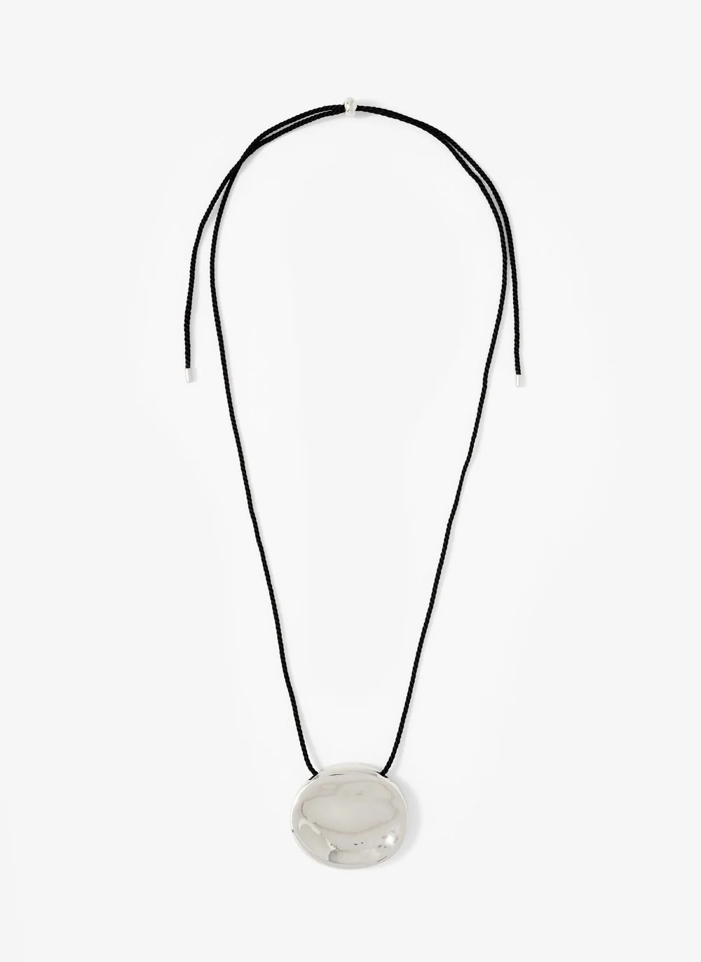 Silver Tone Stud Rope Necklace | Mint Velvet