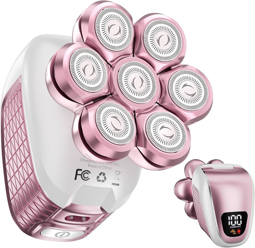 Electric Razors for Women Legs: 5-in-1 Rechargeable Body Shaver - Waterproof Wet Dry Hair Remover... | Amazon (US)