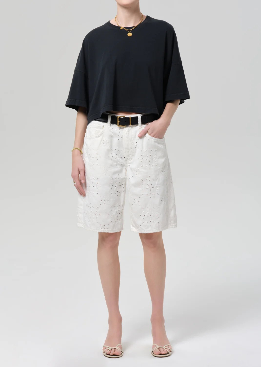 Court Short in Blanc | Citizens of Humanity