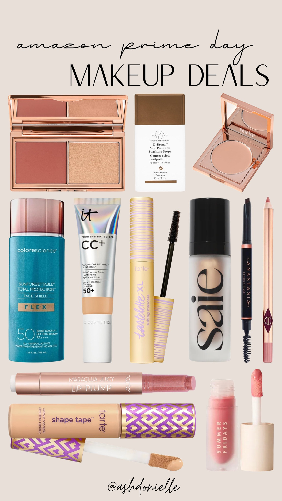 Amazon prime day makeup

Glowy skin makeup
Tinted moisturizer
Cream blush sticks
Waterproof mascara
Bronzing drops
Dewy setting spray
Lip oil gloss
Lightweight foundation
Natural summer glam

#LTKSeasonal #LTKSaleAlert #LTKBeauty
