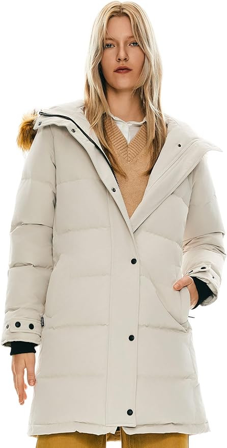 Orolay Women's Thickened Down Coat Long Puffer Jacket with Adjustable Hood Quilted Warm Winter Pa... | Amazon (US)