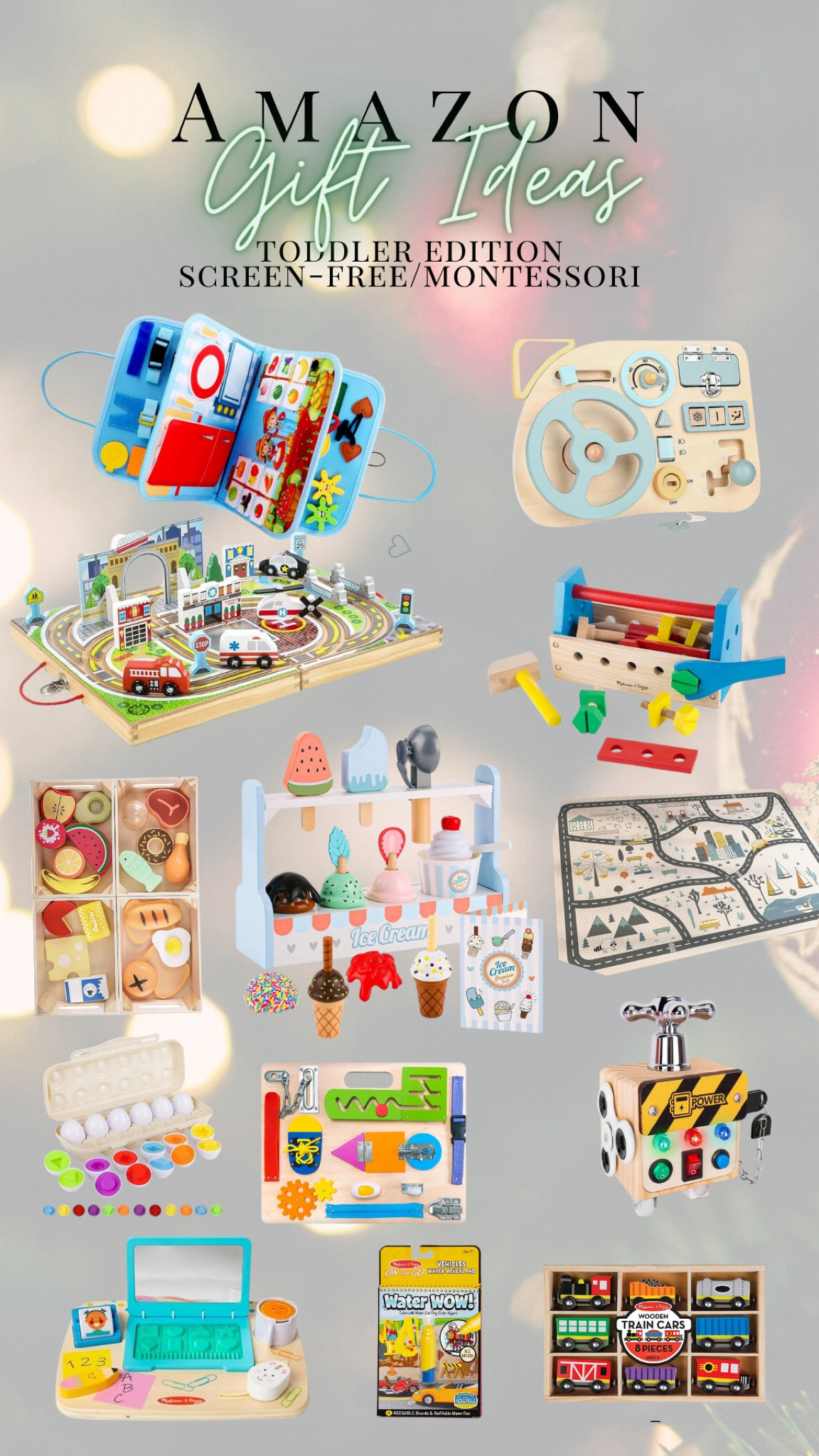 Last minute Amazon toddler Montessori/screen free toys! 


#MontessoriToddlerToys #MontessoriToys #ToddlerGiftGuide #ImaginationPlay #MotorSkillsPlay #SensoryToys #ToddlerGiftGuide #ToddlerChristmasIdeas #WoodenToddlerToys 

#LTKHoliday #LTKGiftGuide #LTKkids