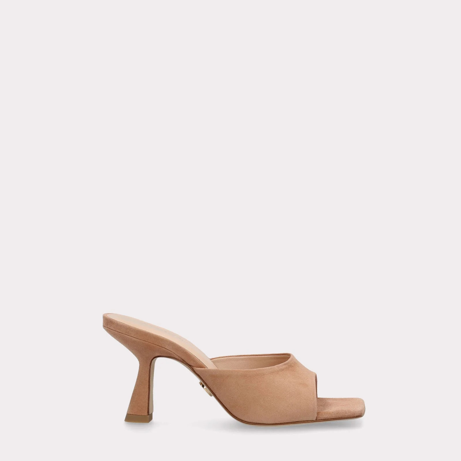 RENY BEIGE SUEDE LEATHER MULES | INGILIZ