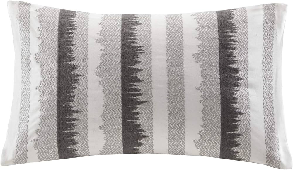 INK+IVY Chet Mid Century Modern Cotton Oblong Decorative Pillow Sofa Cushion Lumbar, Back Support... | Amazon (US)