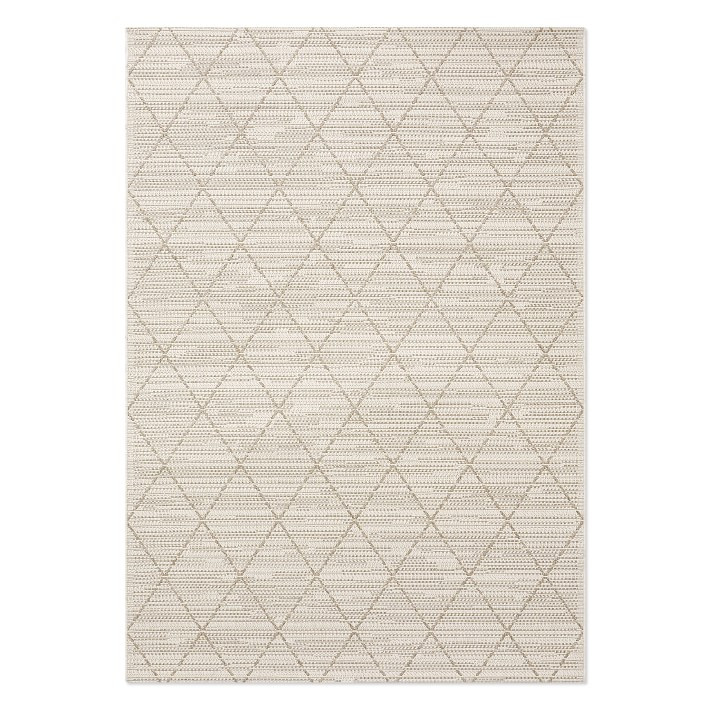 Faux Natural Grace Diamond Indoor/Outdoor Rug | Williams-Sonoma