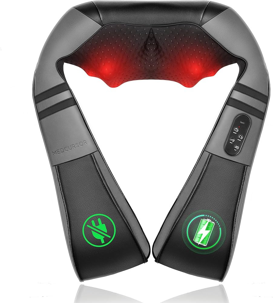 Medcursor Neck Massager with Heat - Deep Tissue Pain Relief, Rechargeable Shiatsu Neck and Should... | Amazon (US)