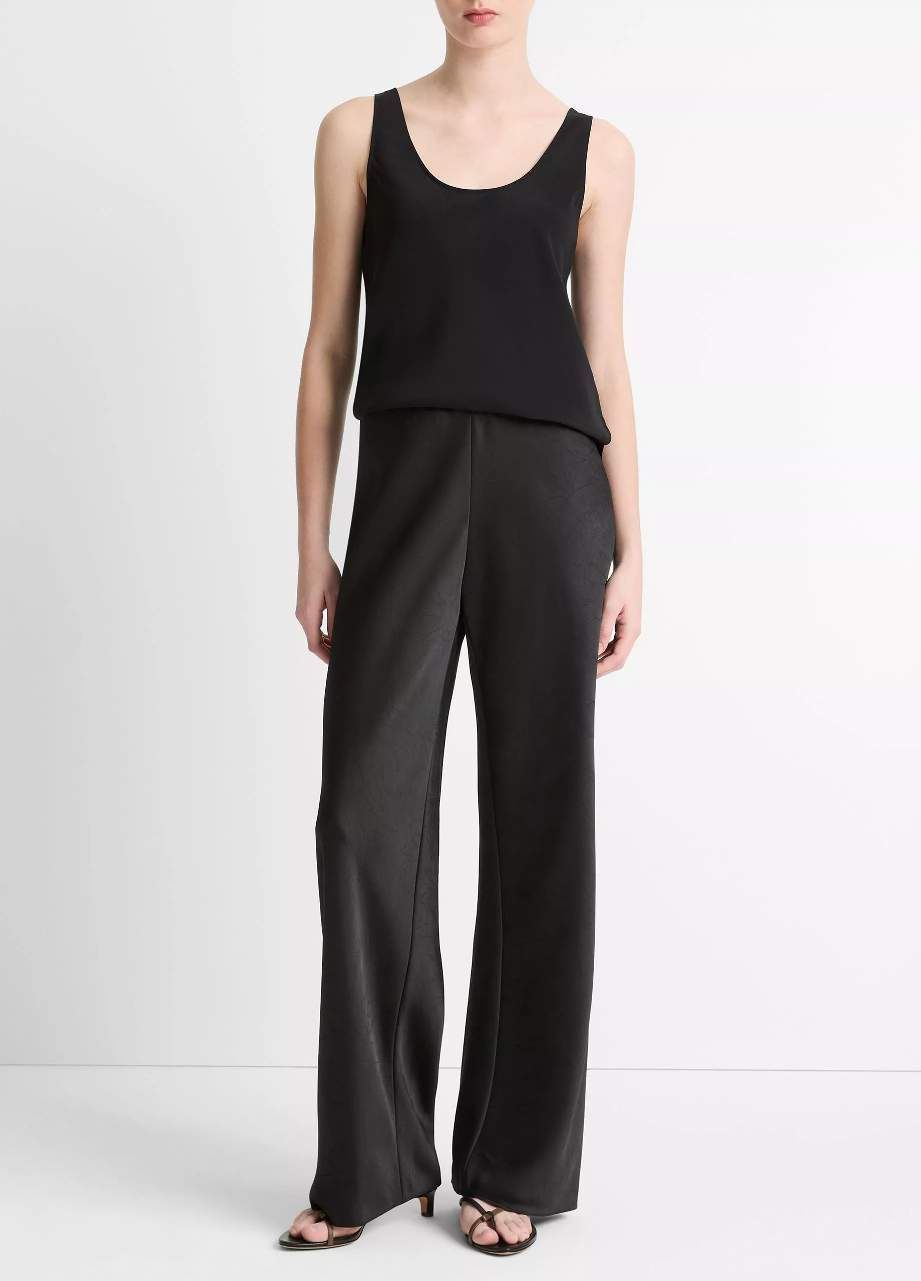 Colette High-Rise Fluid Satin Bias Pant | Vince LLC