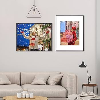 Fkvat 11x14 Picture Frame Black Matte Thin Metal Set of 2 for Horizontal & Vertical Picture Frame... | Amazon (US)