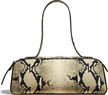 Simona Snakeskin Print Leather Shoulder Bag | Nordstrom