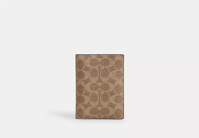 Passport Card Case In Signature Canvas | Coach Outlet US