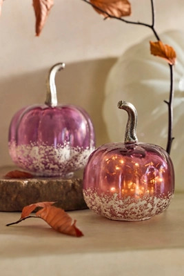 Mini Glass Pumpkins, Set of 2 | Anthropologie (US)