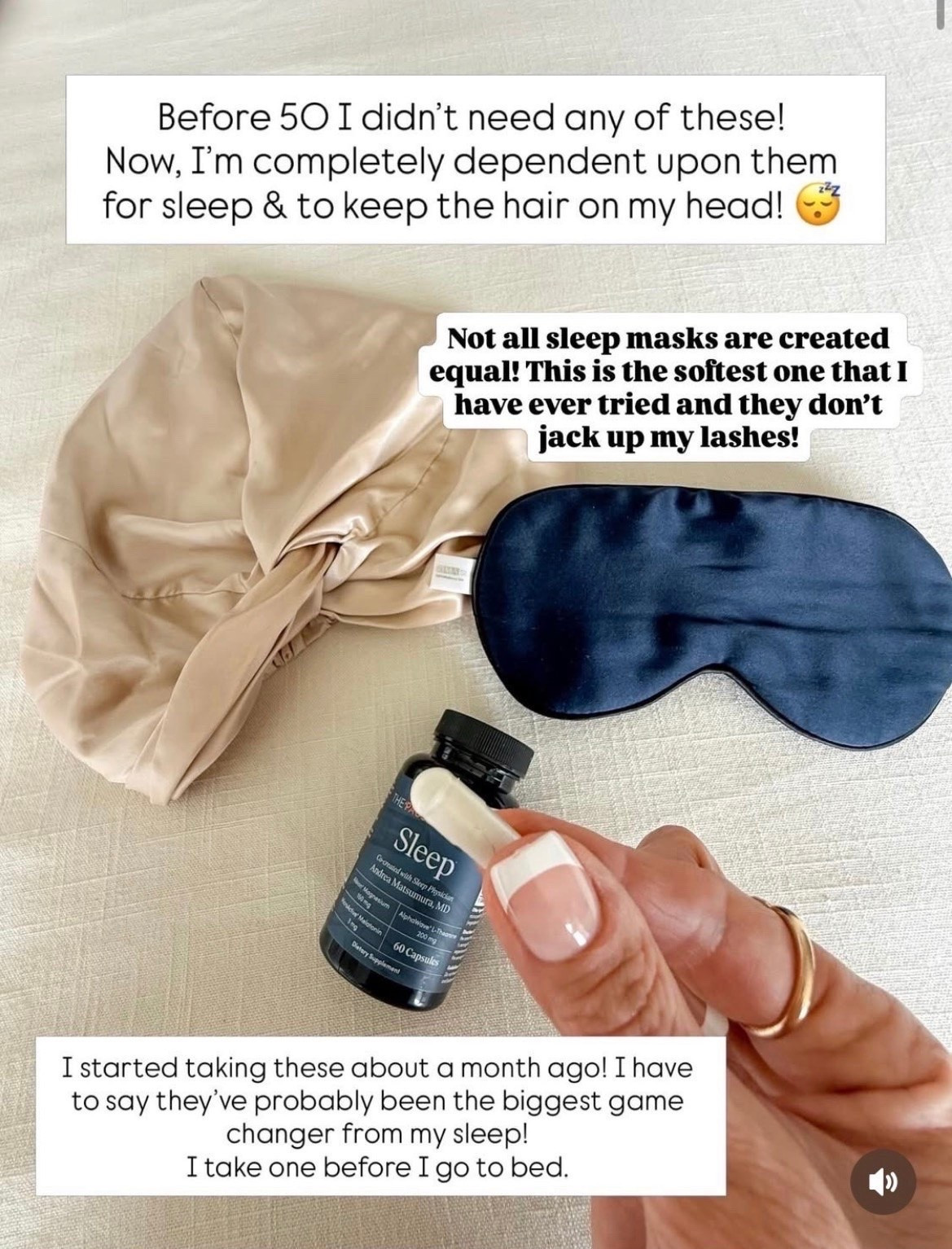 These are the two things I never travel without. A comfortable sleep mask blocks out every bit of light, and my nightly magnesium has become part of my wind-down routine to help me relax after a busy day.

Sleep essentials, Silk sleep mask, Magnesium supplement, Bedtime routine, Better sleep, Travel essentials, Wellness favorites, Nighttime routine, Self care finds, EverydayHolly

#LTKTravel #LTKselfcare #LTKOver40