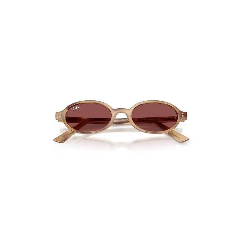 Ray-Ban Khal Bio-based Sunglasses Cream Havana Frame Violet Lenses 48-20 | Ray-Ban (US)
