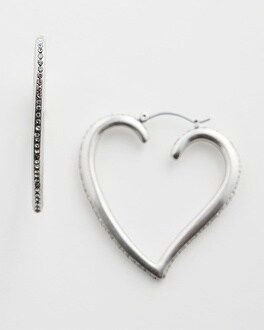 Valentine's Day Heart Hoop Earrings | Chico's