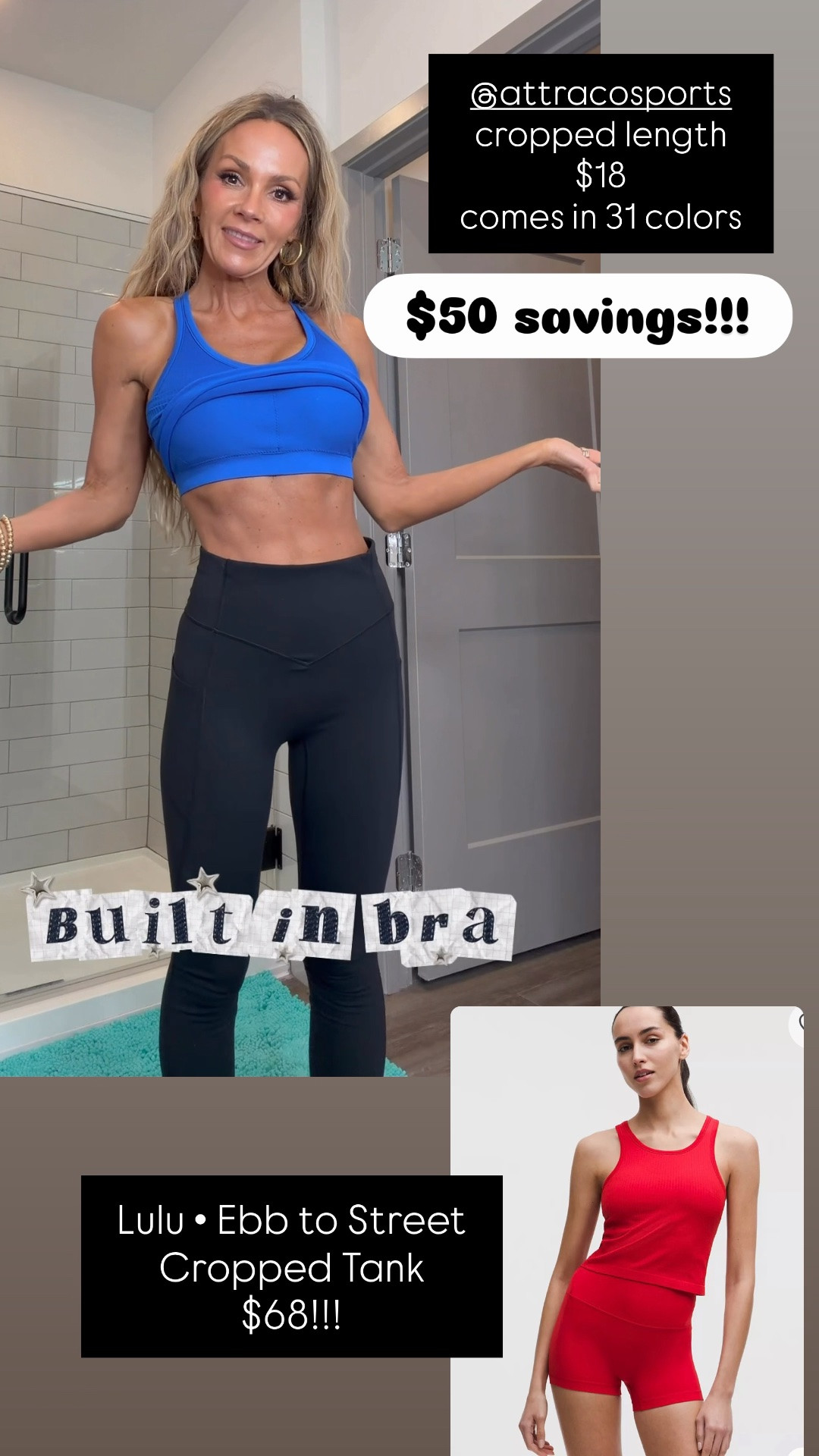 Ebb to Street Cropped tank • Look for Less

•
#lookforless #lululemontank #lululemondupes #amazonfinds #amazonfashion #gymwear #gymfit #activewear #fitness

#LTKgrwm #LTKfitnessgoals #LTKActive