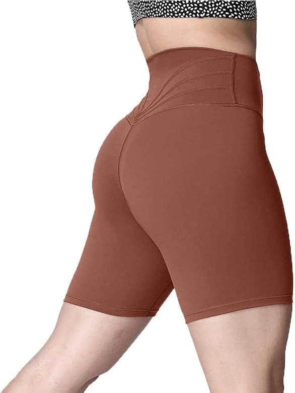 Aoxjox Trinity Workout Biker Shorts for Women Tummy Control High Waisted Exercise Athletic Gym Ru... | Amazon (US)