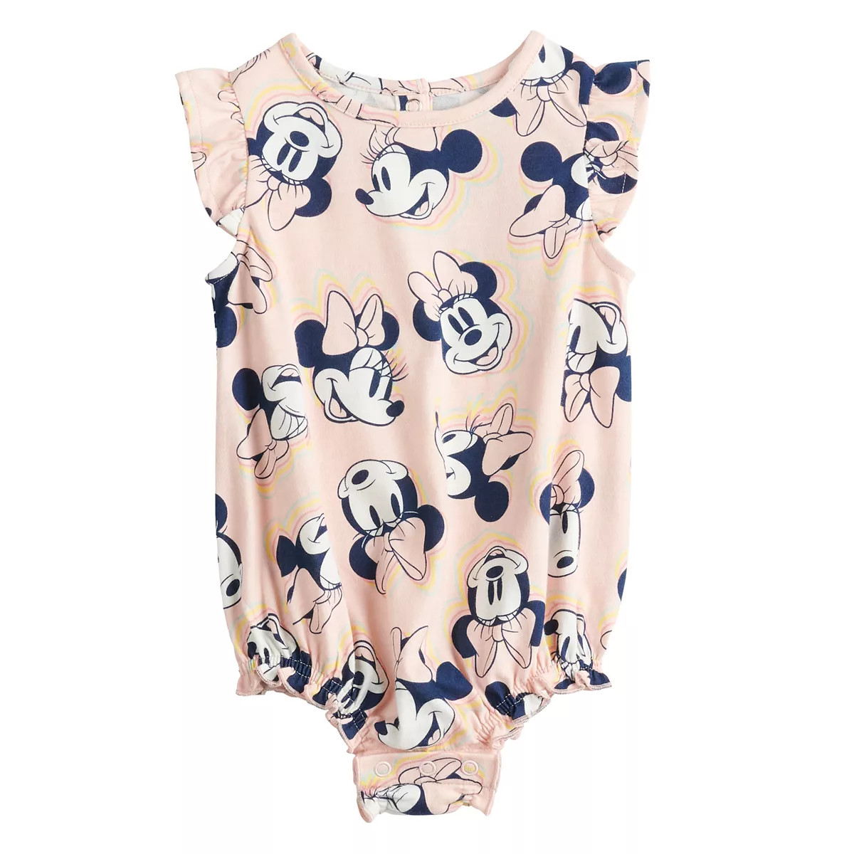 Disney's Minnie Mouse Baby Girl Ruffled Bubble Bodysuit by Jumping Beans® | Kohl's